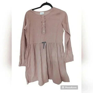 Hanna Andersson Long Sleeved Dusty Rose Corduroy Dress NWT